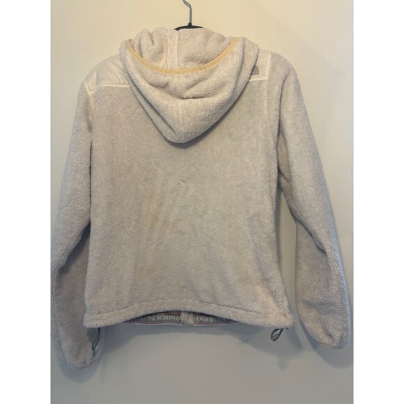 The North Face Womens Furry Fleece Hoodie Full-Zip Jacket‎ Size Small White - Picture 5 of 10